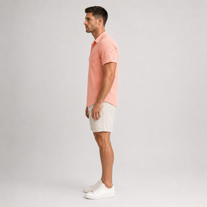 Men's Striped Short Sleeve Shirt