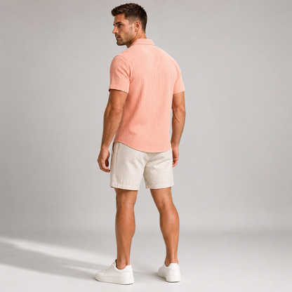 Men's Striped Short Sleeve Shirt