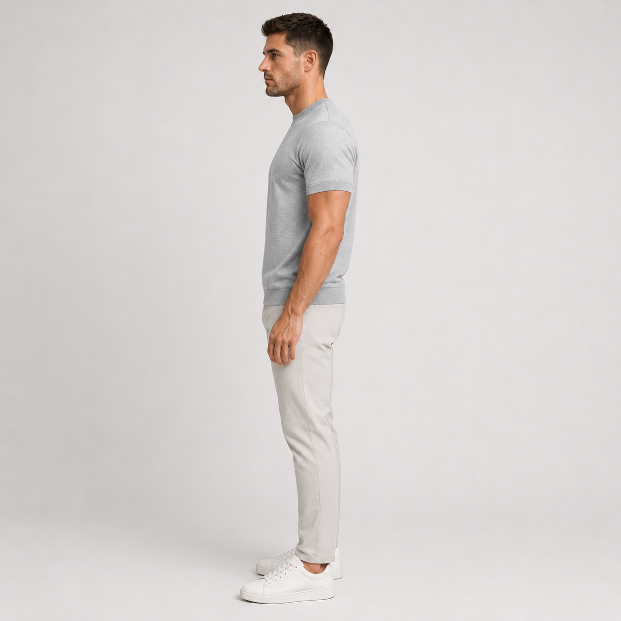 Men's Casual Knit T-Shirt