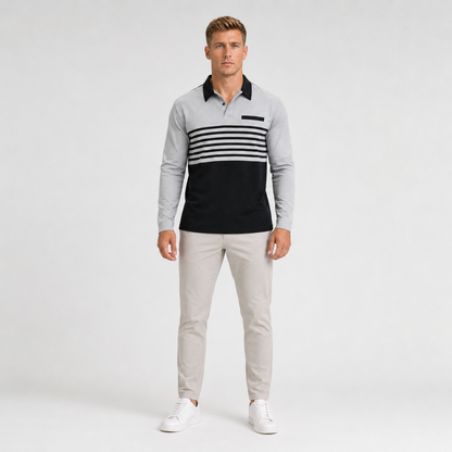 Men's Waffle Weave Polo Shirt