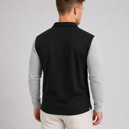 Men's Waffle Weave Polo Shirt