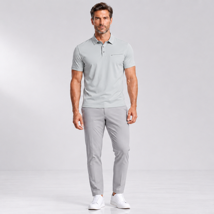 Men's Performance Zip Polo