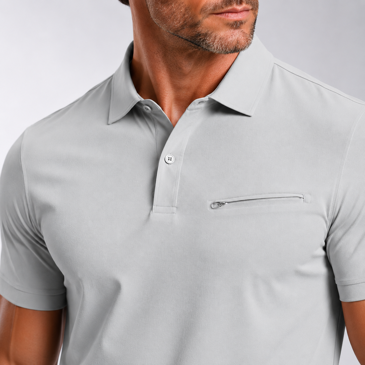 Men's Performance Zip Polo