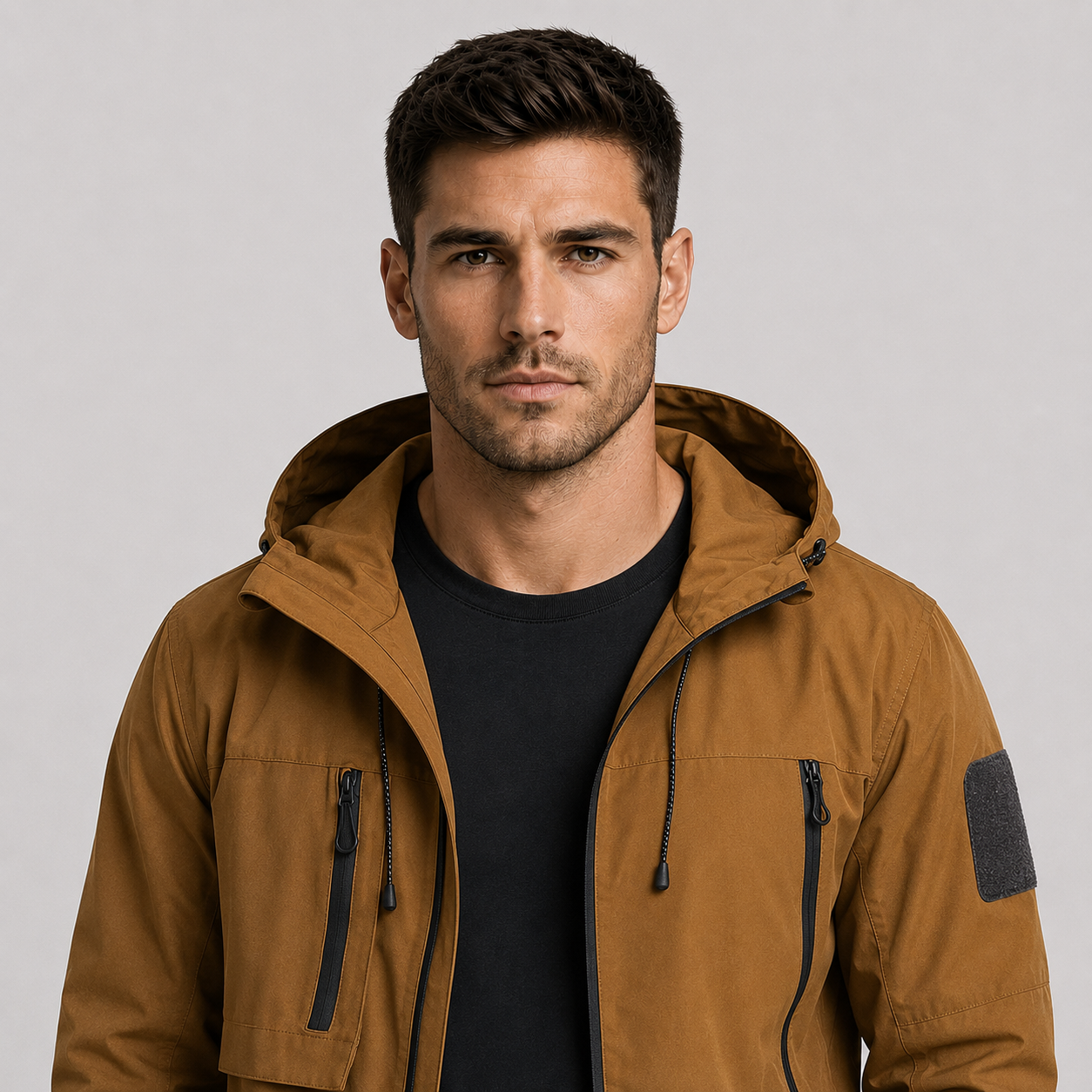 Men's Lightweight Hooded Windbreaker