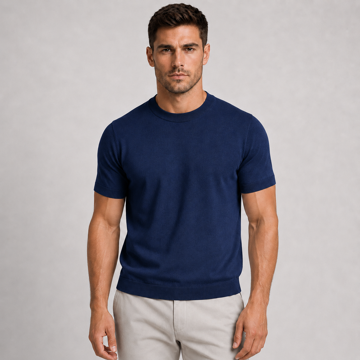 Men's Casual Knit T-Shirt
