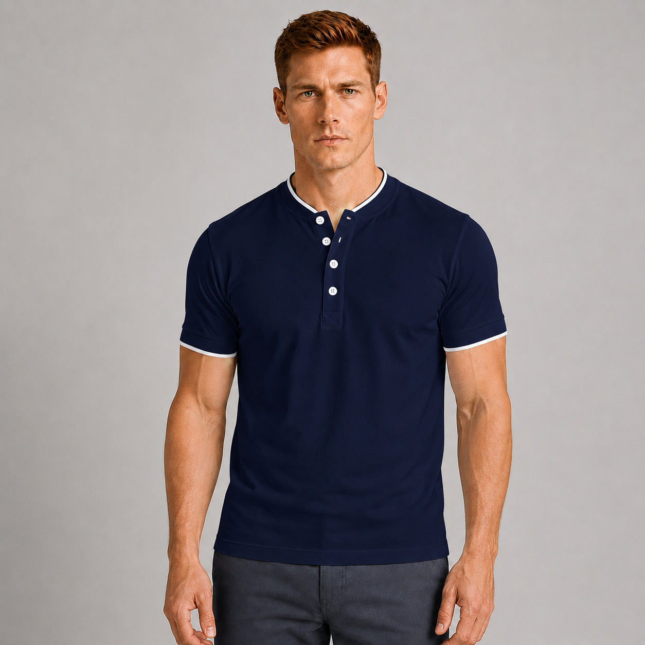 Men's Everyday Striped Polo Shirt
