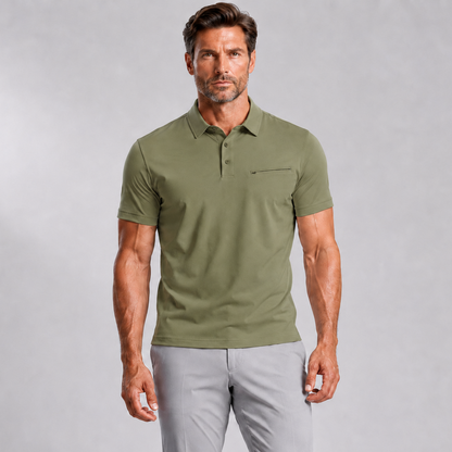 Men's Performance Zip Polo