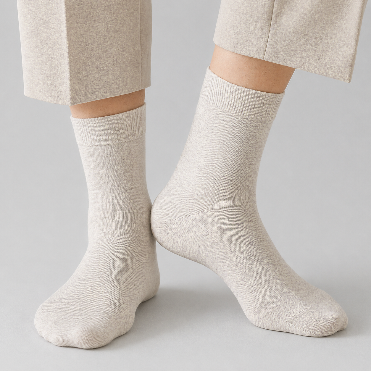 Men's Pure Cotton Mid-Calf Sock