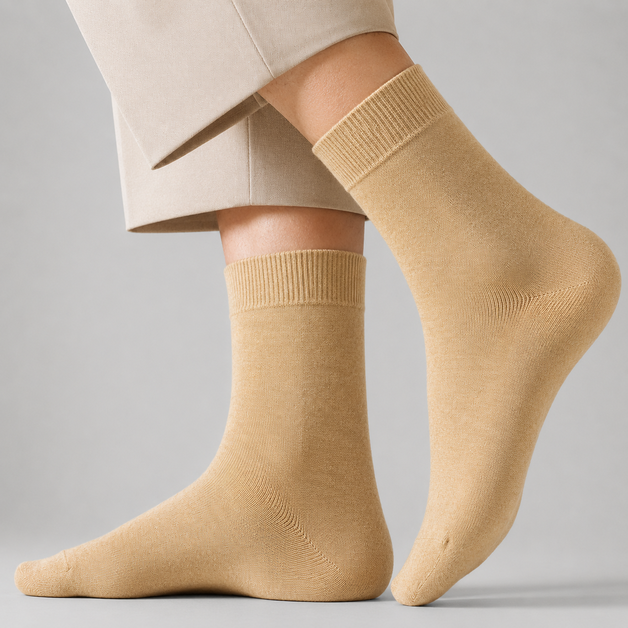 Men's Pure Cotton Mid-Calf Sock