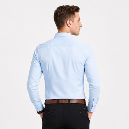 Men's Long-Sleeve Stretch Dress Shirt